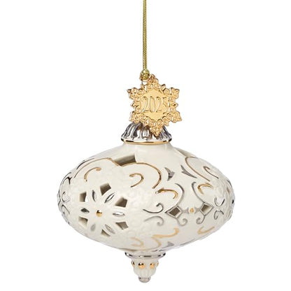 Lenox 2025 Annual Christmas Porcelain Hanging Ornament - style: Annual