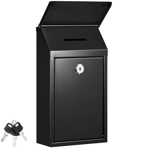 Yaocom Metal Money Box,Black,10.2 x 5.7 x 3 Inch,with Lid - color: Black, size: 10.24 x 5.71 x 2.95 Inch, style: with Lid