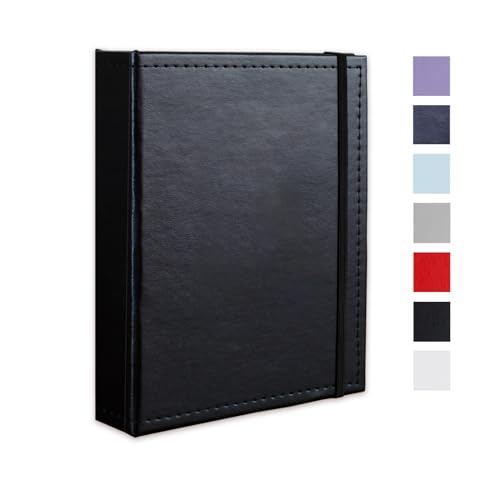 Small Photo Album 5x7 52 Pockets Leather Cover Picture Book Holds 5x7 Photos for Wedding, Baby, Family, Graduation - color: Black, size: 5x7 (1 PK)