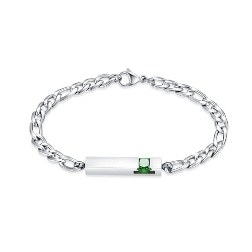 Hearbeingt Cylinder Cremation Jewelry Urn Bracelet for Ashes for Women Men | Classic Crystal,Stainless Steel,Memorial Urn Bangle, Ash Holder for Human Pet,Keepsake Jewelry for Loved Ones,Gift,Fill Tool - color: Crystal Cube-Green
