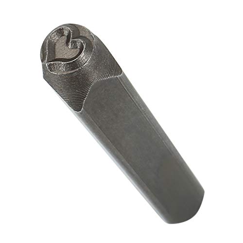 Yoption 6mm Heart Metal Punch Stamp Stamping Tool for Stamping/Punching Metal, Jewelry, Clay, Leather, Wood - size: Heart (6mm)
