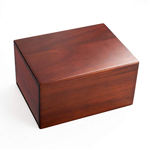 PCS Cremation Urns for Ashes, Pet Memorial Funeral Urns Box,Wooden Decorative Urn for Dog Cat,Cremation Keepsake Burial Ash Box - M (7.5 x 5 x 3.75'') - size: M(46-90lbs)