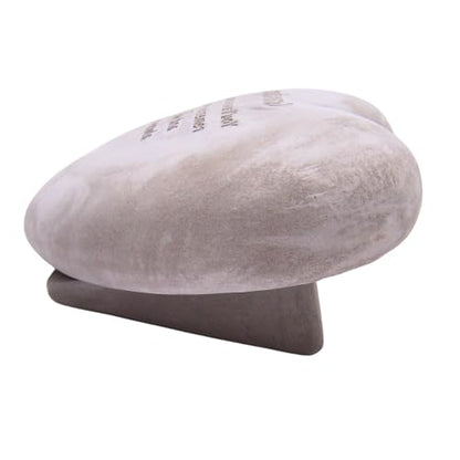 Wowser Heart Shaped Memorial Stone, Sympathy Gift, Remembrance Garden Accent, 6 Inches (Grandpa)