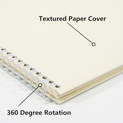 Vienrose Scrapbook Album,80 Pages,12x12 Inch,Sophora Beige | Blank Thick Kraft Paper,DIY Scrapbooking Supplies – Wedding,Travel,Family,Baby,Holiday Gifts - color: Beige, size: 12×12 Inch 80 Pages