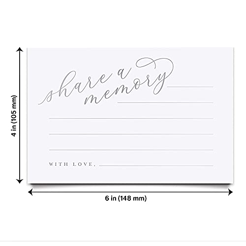 Bliss Collections Share a Memory Cards Heart Script, Cards for Weddings - style: Heart Script