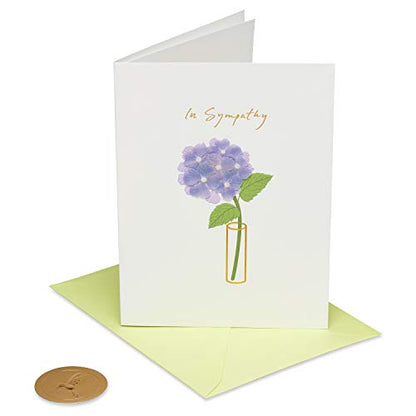 Papyrus Sympathy Cards with Envelopes, Vase and Peace (2-Count) - color: Vase and Peace