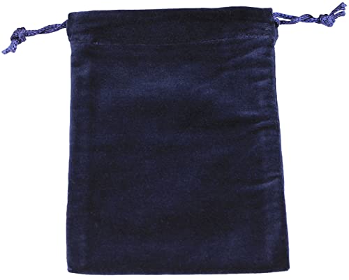 Small Blue Velvet Cremains Bag for Ashes - Small Size 5"L x 7"H - for Holding 20 Cubic Inches of Pet or Human Cremains - Includes Plastic Bag for Ashes - color: Blue, size: Small