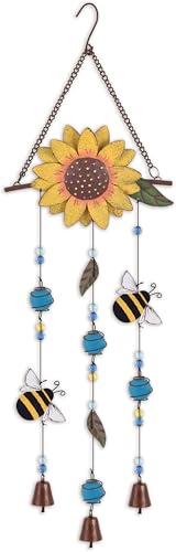 Sunset Vista Designs Bumblebee & Sunflower Suncatcher, 25-inch Height - color: Bumblebee Sun Catcher
