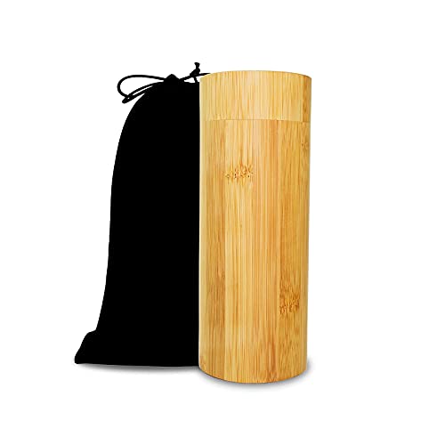 Biodegradable Bamboo Scattering Tubes Urn for Human & Pet Ashes - color: Original, size: Medium (set of 1)