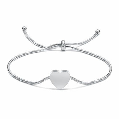 Imrsanl Heart Urn Bracelet for Ashes Cremation Jewelry for Women - color: Z-Silver