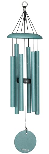 Corinthian Bells by Wind River - 27 inch Patina Green Wind Chime for Patio, Backyard, Garden, and Outdoor Decor (Aluminum Chime) Made in the USA - color: Patina Green