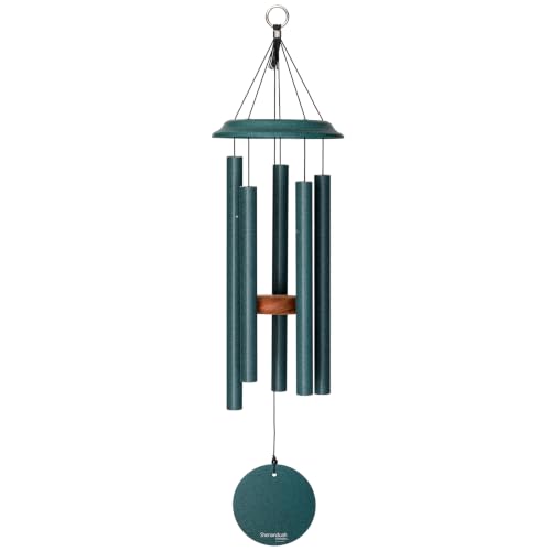 by Wind River - 29 inch Green Wind Chime for Patio, Backyard, Garden, and Outdoor décor (Aluminum Chime) Made in the USA - color: Green