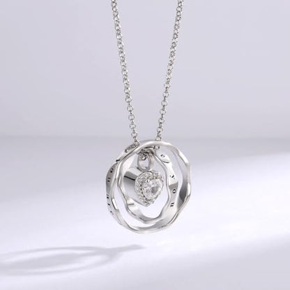 Sterling Silver Cremation Jewelry for Ashes Pendant Eternity Urn Necklace Keepsake Memorial Gifts You Are Always In My Heart I Love You Forever - color: White, style: White Heart