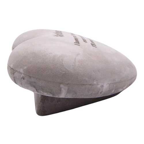 Wowser Heart Shaped Brother Memorial Stone, Sympathy Gift, Remembrance Garden Accent, 6 Inches