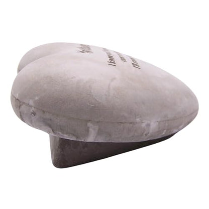 Wowser Heart Shaped Brother Memorial Stone, Sympathy Gift, Remembrance Garden Accent, 6 Inches