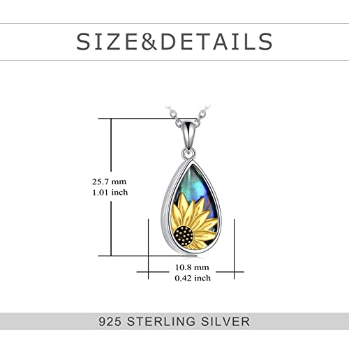 TIGER RIDER Pet Paw Necklace 925 Sterling Silver Cross Infinite love Necklace Pendant Pet Jewelry Gift for Dog Cat Lovers - style: Sunflower