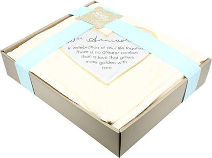 Pavilion Gift Company - 50th Soft Royal Plush Blanket 50x60 Inch - style: 50th annivesary