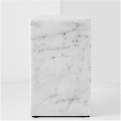 AspenStudio Carrara Marble Urn Genuine Vertical Marble Urn for Human Adult Cremation urn by Aspen Studio