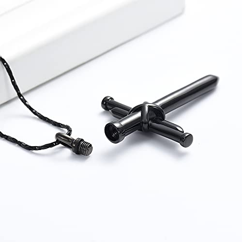 Imrsanl Cremation Jewelry Nail Cross Urn Necklace Pendant - color: Customize