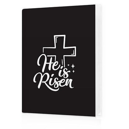 Christian Photo Album 4x6, Christian Easter Gifts, He Is Risen Bible Verse 18 Pockets Small Picture Memory Photo Album for Family Anniversary Travel Vacation - color: Risen