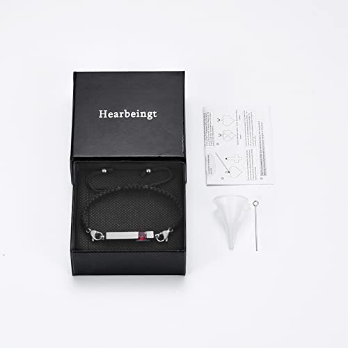 Harbeingt Adjustable Urn Bracelet for Ashes for Women Cremation Jewelry - color: Silver -R