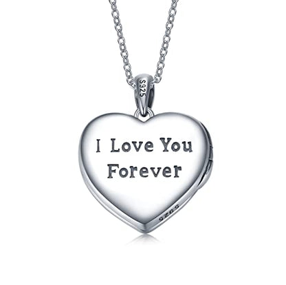 Butterfly Locket Necklace That Holds Pictures 925 Sterling Silver Locket Necklace That Holds Pictures Memorial Keepsake Photos Locket Pendant Jewelry Gifts For Women Loved One
