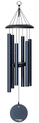Corinthian Bells by Wind River - 27 inch Midnight Blue Wind Chime for Patio, Backyard, Garden, and Outdoor Decor (Aluminum Chime) Made in the USA - color: Midnight Blue