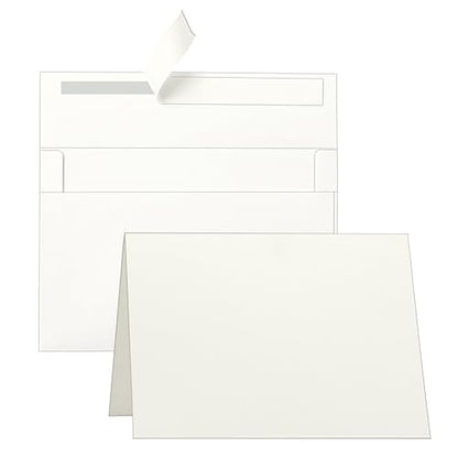 Guakicae 100 Packs Ivory Blank Greeting Cards and Envelopes 5 x 7 - color: Off White, size: 5x7-100pcs