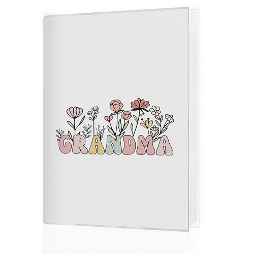 Grandma Photo Album 4x6, Grandma Gifts from Grandson Granddaughter, Great Grandmother Gifts for Christmas Birthday Small Memory Photo Album Book for 18 Pockets Hold 36 Pictures - color: Grandma 01