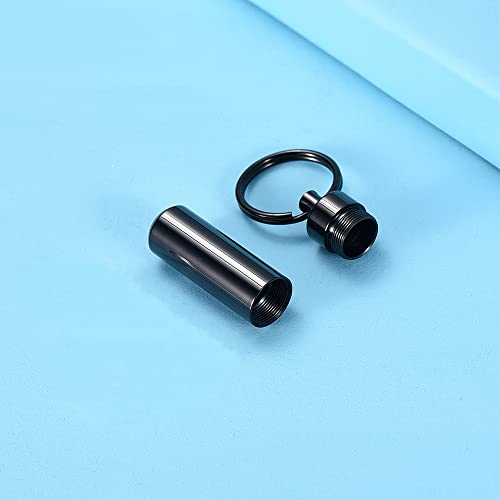 RIPFEVURN 3 Pack Cremation Jewelry Cylinder Urn Keychain for Ashes for Women Men Memorial Keepsake Pendant