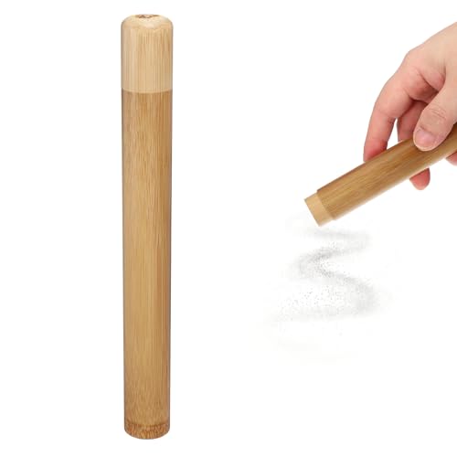 uxcell Bamboo Scattering Urn, 9.1" x 1" Small Cremation Tube with Lid Mini Keepsake Brown for Male Female Pet Dog Brown - size: 9.1" x 1"