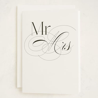 Minted | Wedding & Bridal Shower Card, 5x7 w/Envelope | United - color: United