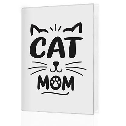 Cat Mom Photo Album 4x6, Cat Lady Lovers Owner Gifts, Cute Black and White Kitty Small Memory Photo Album Book for 18 Pockets Hold 36 Pictures, Photobook for Cats Enthusiast - color: Cat Mom