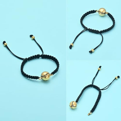 Hearbeingt Baseball Urn Bracelet for Ashes Cremation Jewelry for Women Men - color: Gold