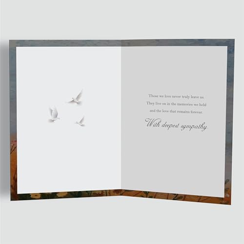 Sympathy Card With Printed Verse Premium A5 Size UK Made