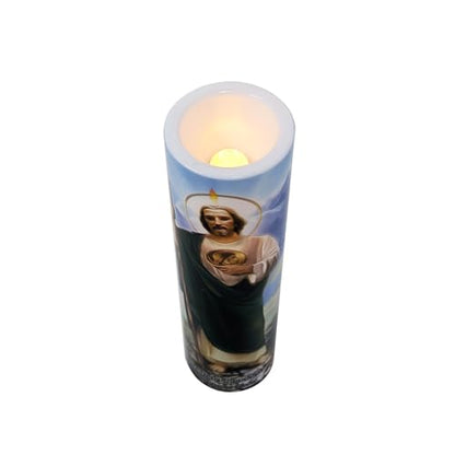 Saint Jude LED Flameless Devotion Prayer Candle
