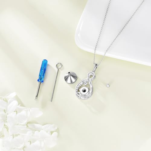 TIGER RIDER Pet Paw Necklace 925 Sterling Silver Cross Infinite love Necklace Pendant Pet Jewelry Gift for Dog Cat Lovers - style: Infite sunflower