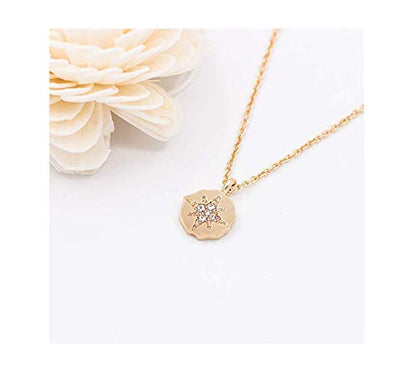 Baydurcan Friendship Anchor Butterfly Good Luck Elephant Necklace for Women - style: CompassII
