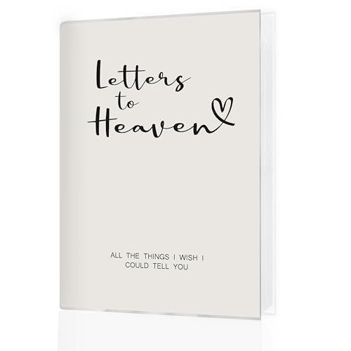 Memorial Photo Album 4x6 18 Pockets Photos, Sympathy Gifts for Loss of Loved One, Grief Bereavement Gifts, Letters to Heaven Small Mini Photo Album Hold 36 Pictures Book - color: Lotters To Heaven