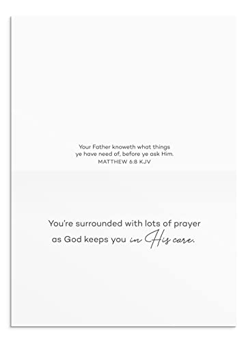 DaySpring - Care & Concern - A Heart and a Smile - King James Version - 4 Design Assortment with Scripture - 12 Boxed Sympathy Cards & Envelopes (J7446)