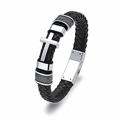 shajwo Cremation Jewelry Cross Urn Bracelet for Ashes for Women Men - color: Customize
