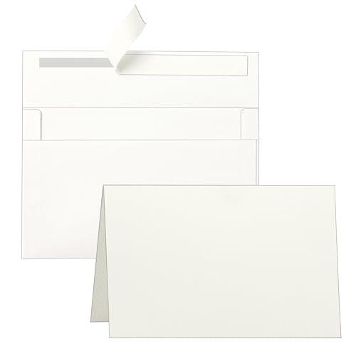 Guakicae 100 packs Off White Blank Note Cards and Envelopes 4 x 6 - color: Off White, size: 4x6-100pcs