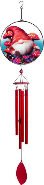 Spoontiques Gnomes Suncatcher Wind Chime - Outdoor Garden Décor - Decorative Chimes for Yard, Garden, Backyard and Patio Decoration - color: Gnome Suncatcher