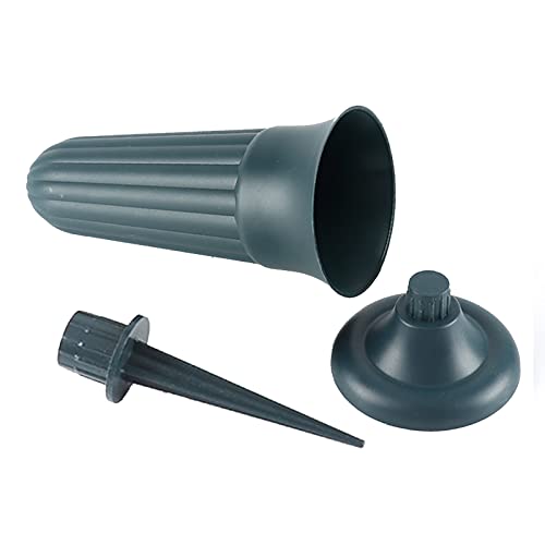 Cemetery Vases with Spikes - Plastic Cemetery Decorations for Memorials and Graves - size: Extra Large