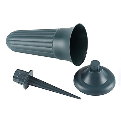 Cemetery Vases with Spikes - Plastic Cemetery Decorations for Memorials and Graves - size: Extra Large