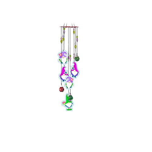 Spoontiques Gnome Wind Chime - Outdoor Garden Décor - Decorative Chimes for Yard, Garden, Backyard and Patio Decoration - color: Gnomes