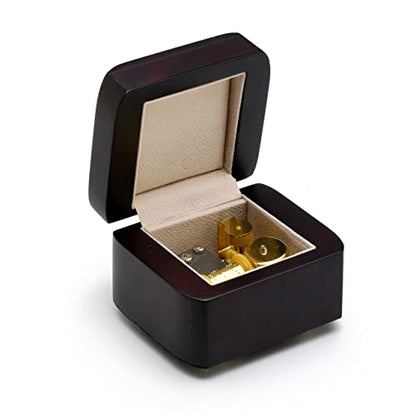Hi Gloss Modern Petite 18 Note Music Box with Cut Edges - Many Songs to Choose - Funiculi Funicula - size: 128. Funiculi Funicula