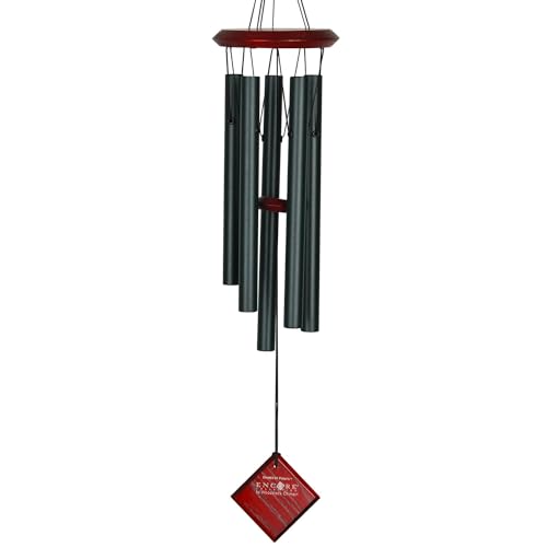 Woodstock Chimes Encore Collection, Chimes of Polaris, 22'' Evergreen Wind Chimes for Outdoor, Patio, Home or Garden Décor (DCE22) - color: Evergreen