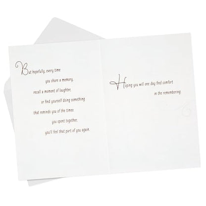 Hallmark Sympathy Card (Comfort In The Remembering) - color: Let There Be Memories