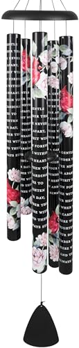 Carson 55" 'Never Far Apart' Cardinal Wind Chime - Bereavement Chimes - Cardinal Windchime for Outdoor Decor - Garden Patio Porch